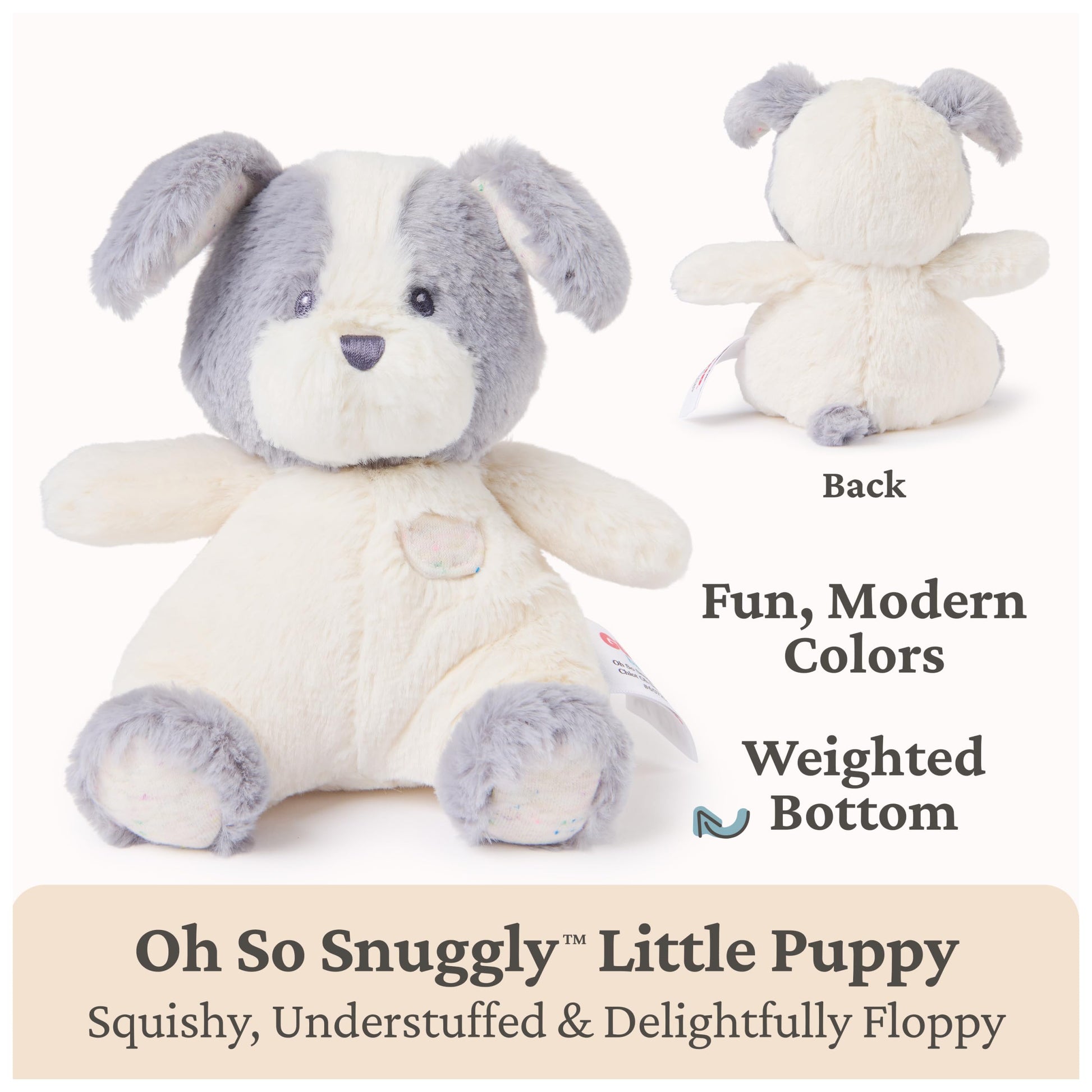 GUND Baby Oh So Snuggly Little Puppy 7-Inch Plush Toy, Ages 0+
