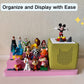 UGQIN Tonie Shelf Come with Carrying Bag, 3 Tiered Magnetic Display Shelf,Tonie Figures Holder,Toniebox1/2 Stand in Kids Room (White)