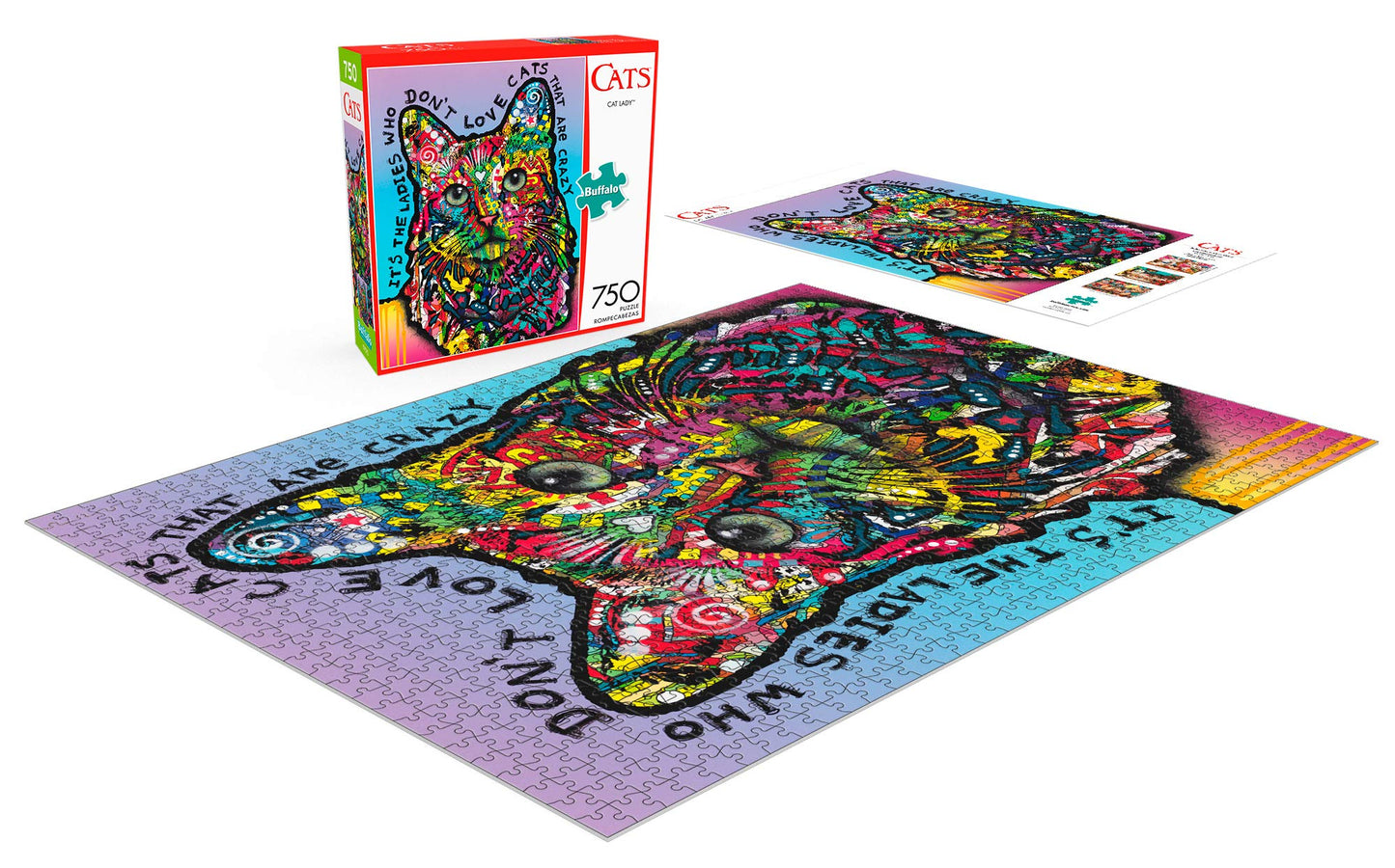 Buffalo Games - Cat Lady - 750 Piece Jigsaw Puzzle