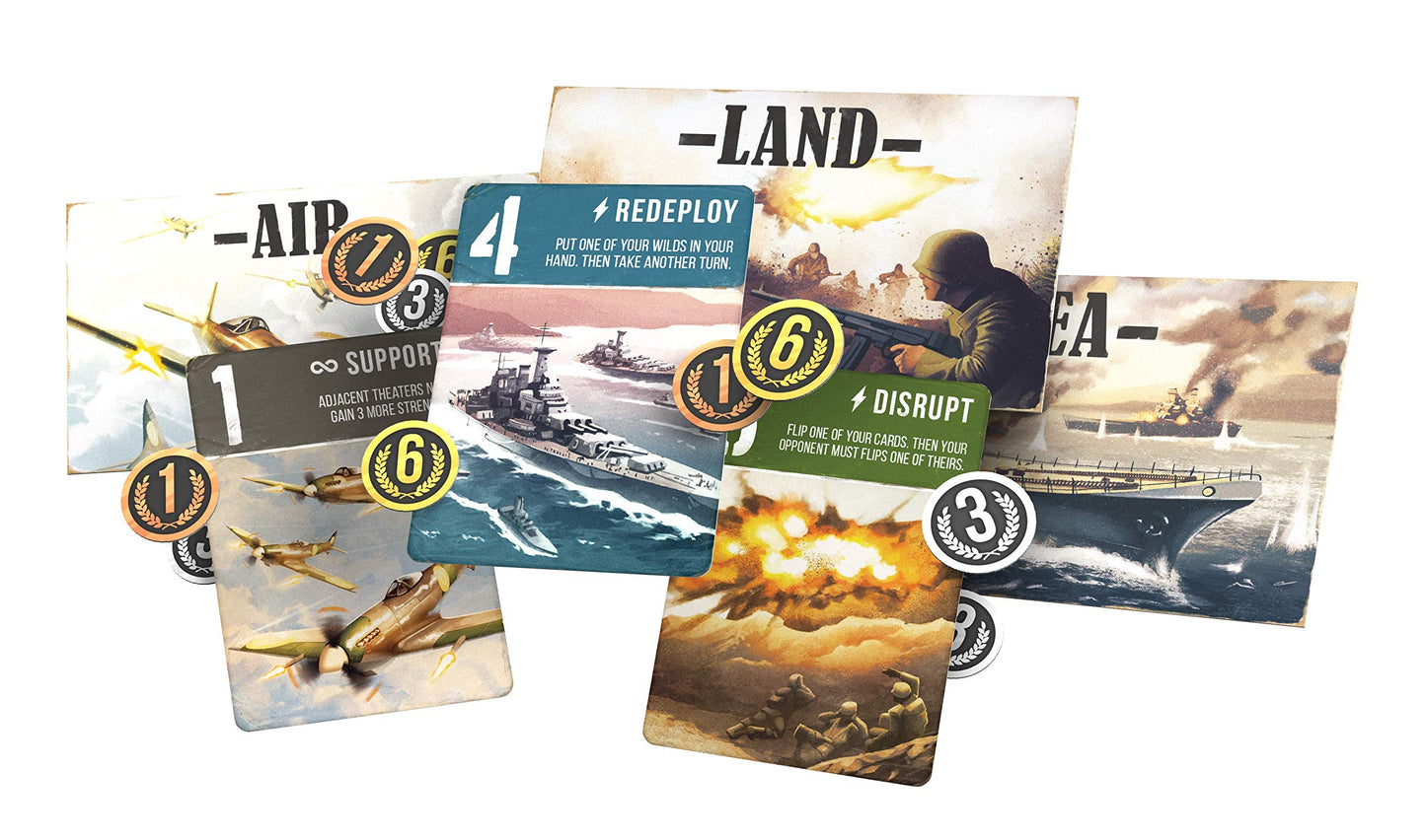 Air, Land & Sea Strategy Card Game by Arcane Wonders | Tactical Military Battle Game with Hidden Deployment, Theater Control & Strategic Withdrawal |