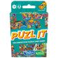 Hasbro Gaming Puzl It Game, Competitive Puzzle Card Game, Kids & Family Games, 2 to 6 Players, Pizza Party Theme, Fun Summer Activities, Vacation