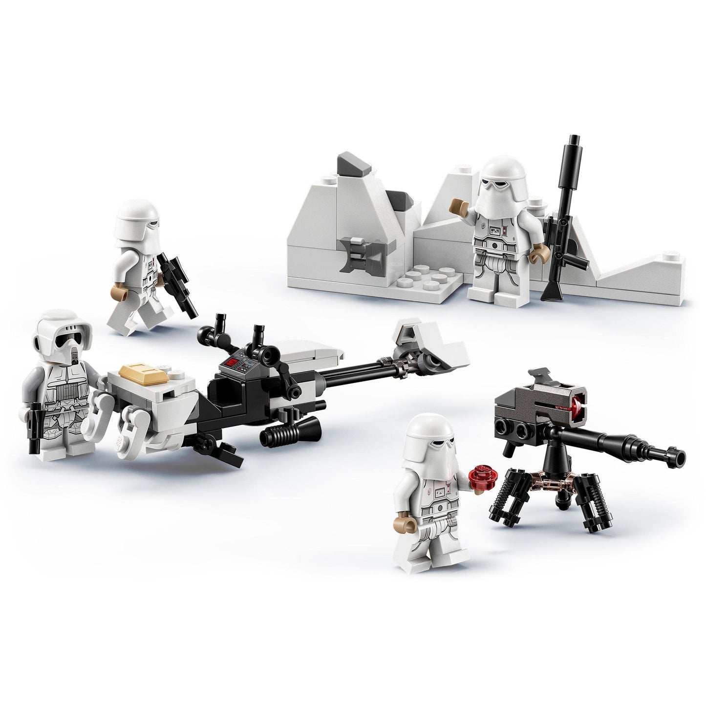 LEGO 75320 Star Wars Snowtrooper Battle Pack, Collector Set with 4 Figures, Blaster and Toy for Children Aged 6 Years +