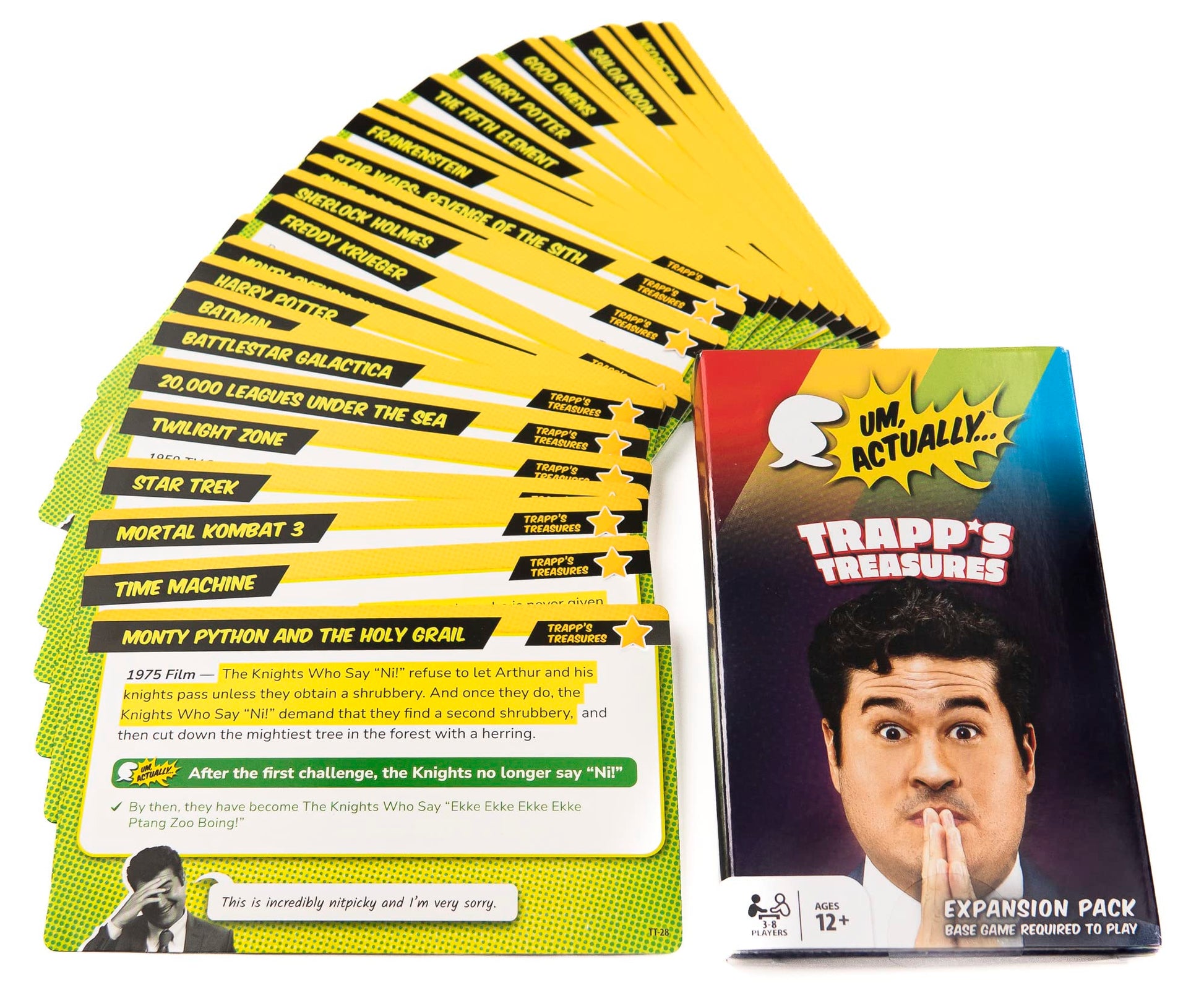 Um, Actually Trapp's Treasures Expansion Pack | Designed to be Added to The Um, Actually Trivia Game by Wiggles 3D
