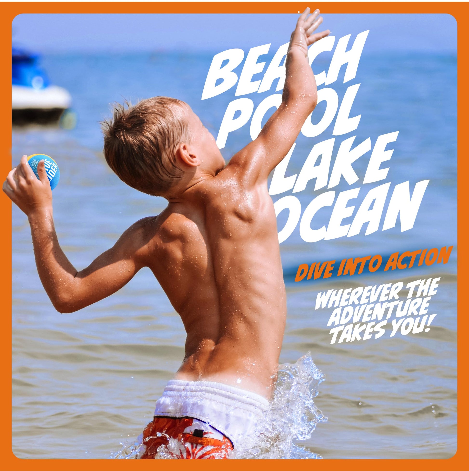 HydroSport Skipping Water Balls - Pool Ball - Beach Toys for Kids Ages 8-12 - Lake Skip, Skee, Fly Swimming Game Adults, Boys, Teens, & Family - Water