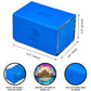 Arcane Fortress Card Deck Box For MTG Commander, Fits 100 Double-Sleeved Cards, Premium Leather, TCG Deck Box For Magic EDH, Magnetic Case with 3