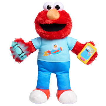 Sesame Street 13-Inch Learning Elmo Plush with Lights, Sounds & Motion, 50+ Phrases, Kids Toy