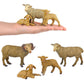 JOKFEICE Animal Figures 4pcs Plastic Sheep Family Animals Action Model Science Project, Learning Educational Toys, Birthday Gift, Cake Topper,