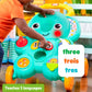Bright Starts Stroll 'n Roll 2-in-1-Ball Push Walker - Includes 3 Toy Balls, Elephant with 70+ Songs & Sounds, 7 Activities - Ball Drop, Piano