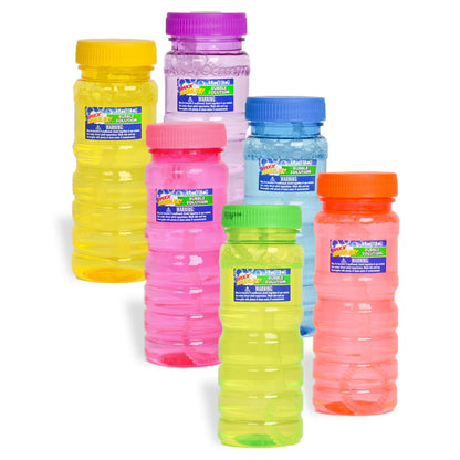 Sunny Days Maxx Bubbles 6 Pack - 4 oz Bottles, 6-Hole Wands - Ages 3+