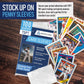 Premium Penny Sleeves for Trading Cards | Soft Trading Card Sleeves for Baseball Cards, Ultra Clear Plastic Pro Sports Card Sleeve, Football, MTG