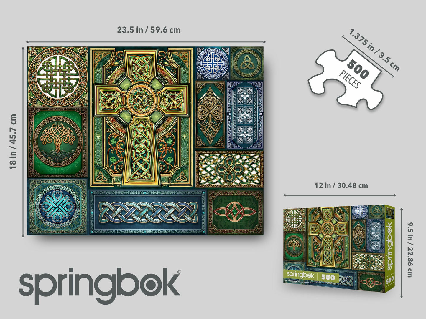 Springbok Celtic Knots 500 Piece Jigsaw Puzzle for Adults