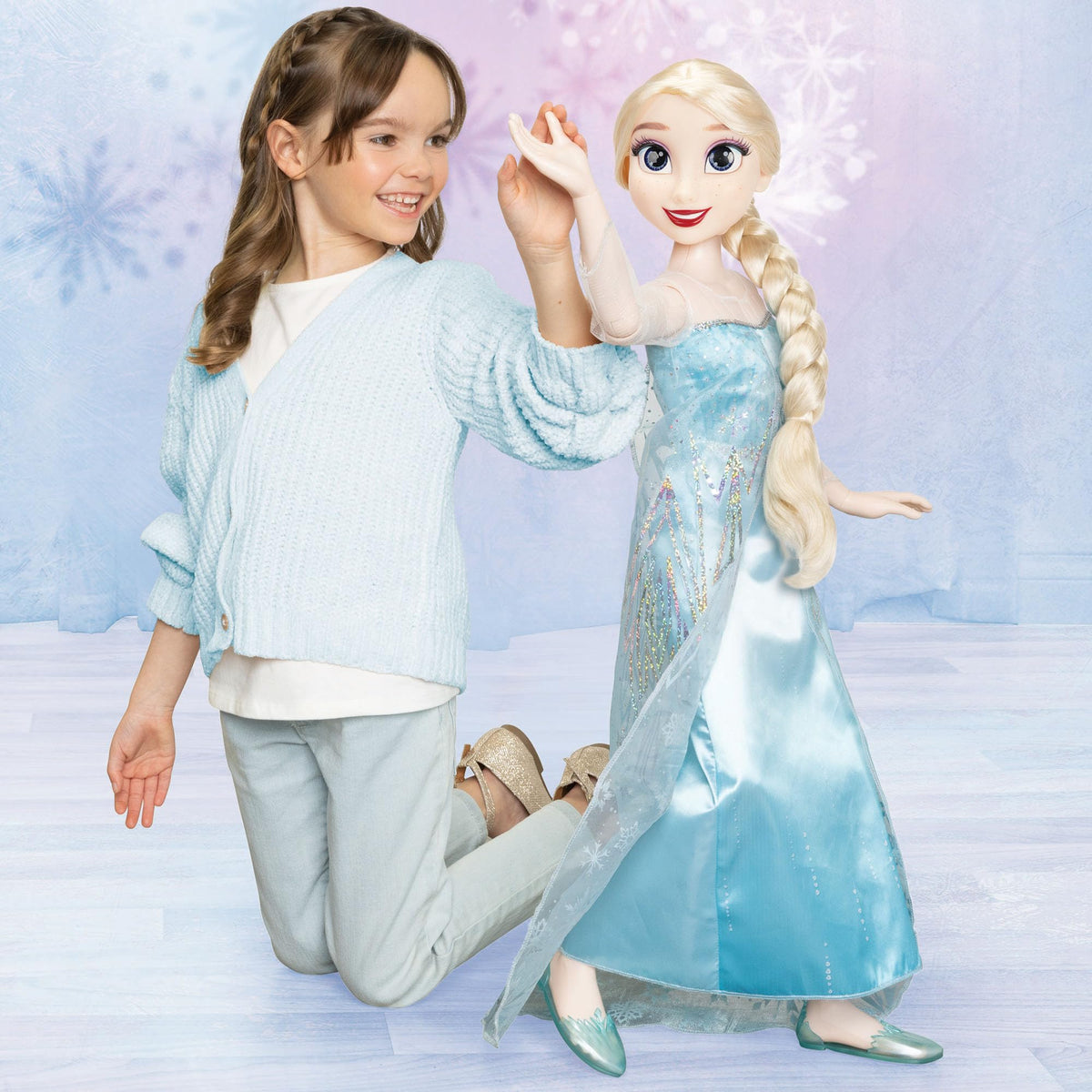 JAKKS Pacific Frozen Playdate Elsa Doll 32 Inches Tall