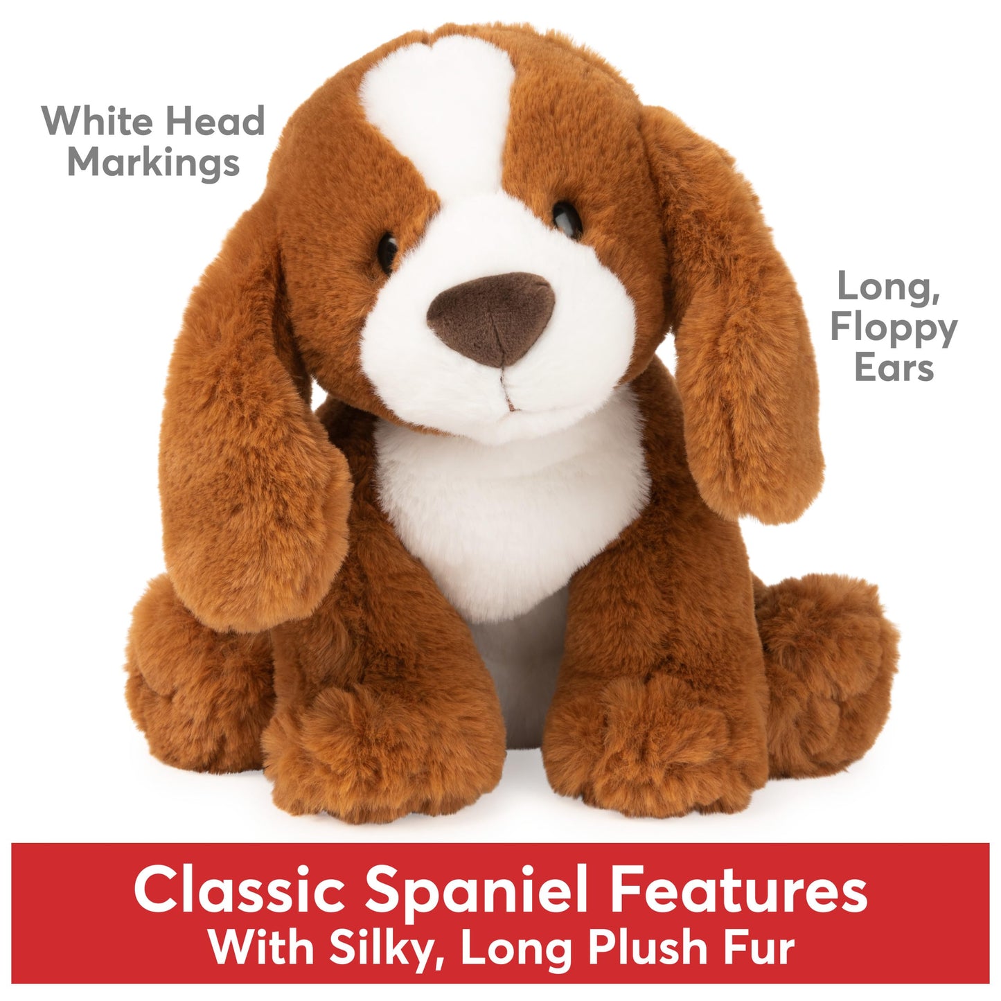 GUND Kian 10-Inch Spaniel Puppy Dog Stuffed Animal for Ages 0+