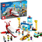LEGO City Central Airport 60261 Building Toy, with Passenger Charter Plane, Airport Building, Fuel Tanker, Baggage Truck, Cargo and 6 Minifigures