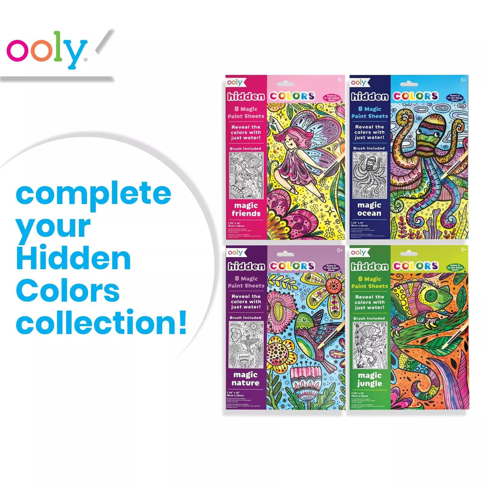 Magic Ocean Paint Sheets with Hidden Colors by Ooly