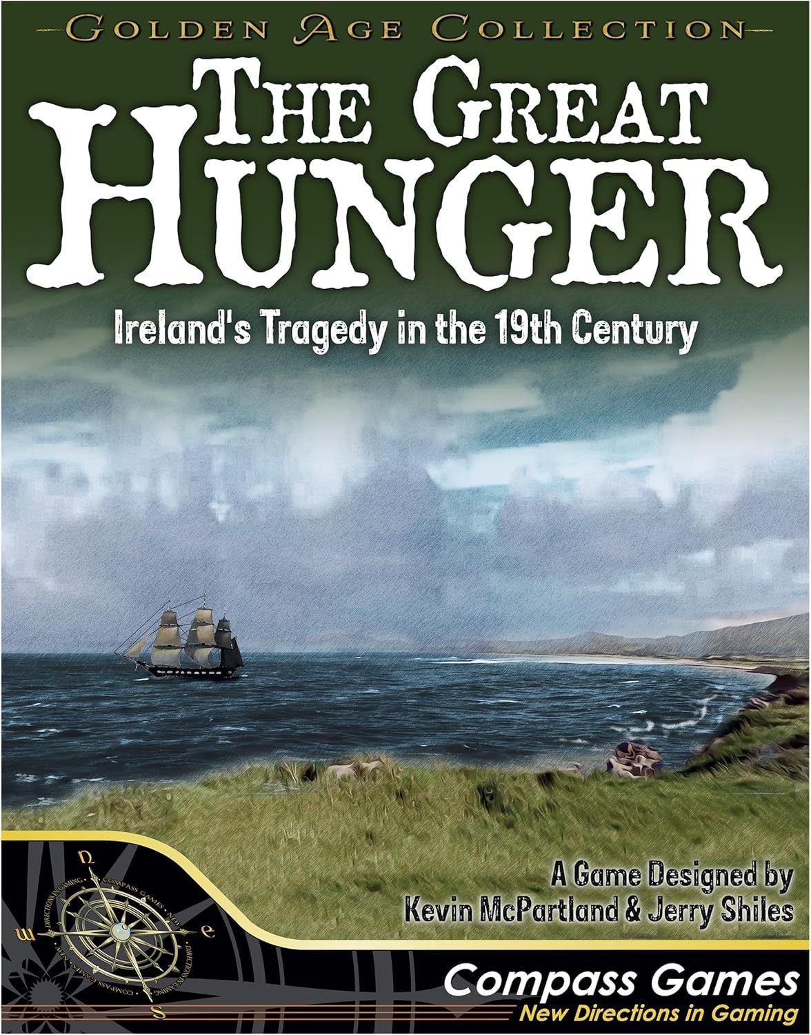 Compass Games The Great Hunger, Ireland's Tragedy in The 19th Century, Strategy Board Game, 2-5 Players, for Adults Ages 18+