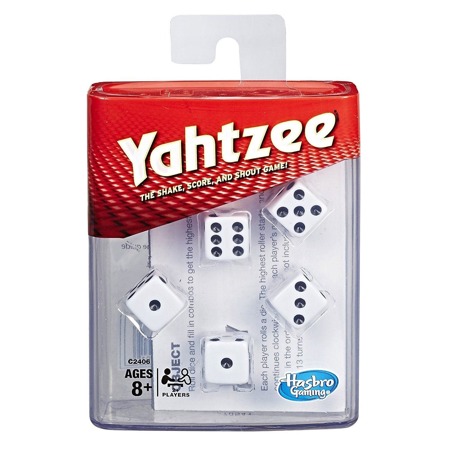 Hasbro Gaming Yahtzee Board Game, Fast-Playing Dice Game for Kids, Teens, and Adults, Strategy Games, Family Games for Kids, 2 or More Players, Ages 8