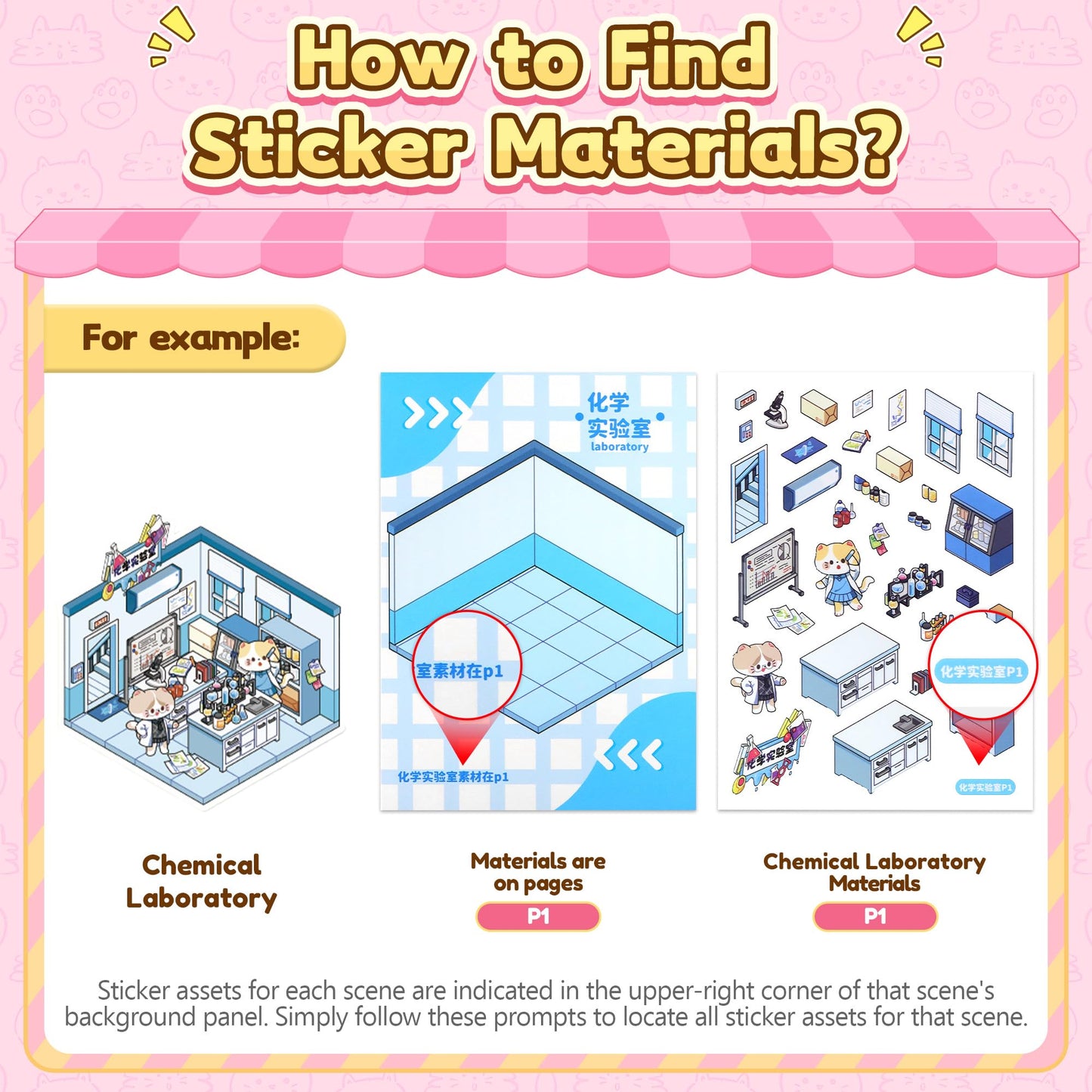 DIY 3D Sticker Scene Book 36 Pcs Sticker Scenes Miniature Room Scene Stickers Book Funny House Scene Sticker Book for Adults Kids Conduce to Relieve