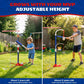 Latioi 3-in-1 T Ball Set for Toddlers & Kids 3-5, Adjustable Baseball Tee with Automatic Pitching Machine, Hanging Stand & 4 Balls, Indoor/Outdoor