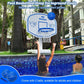 Dahivs Pool Basketball Hoop, Oversized Poolside Basketball Hoop for Swimming Pool Basketball Game, 34"x34"x42.2" Water Basketball Hoops with Lengthen