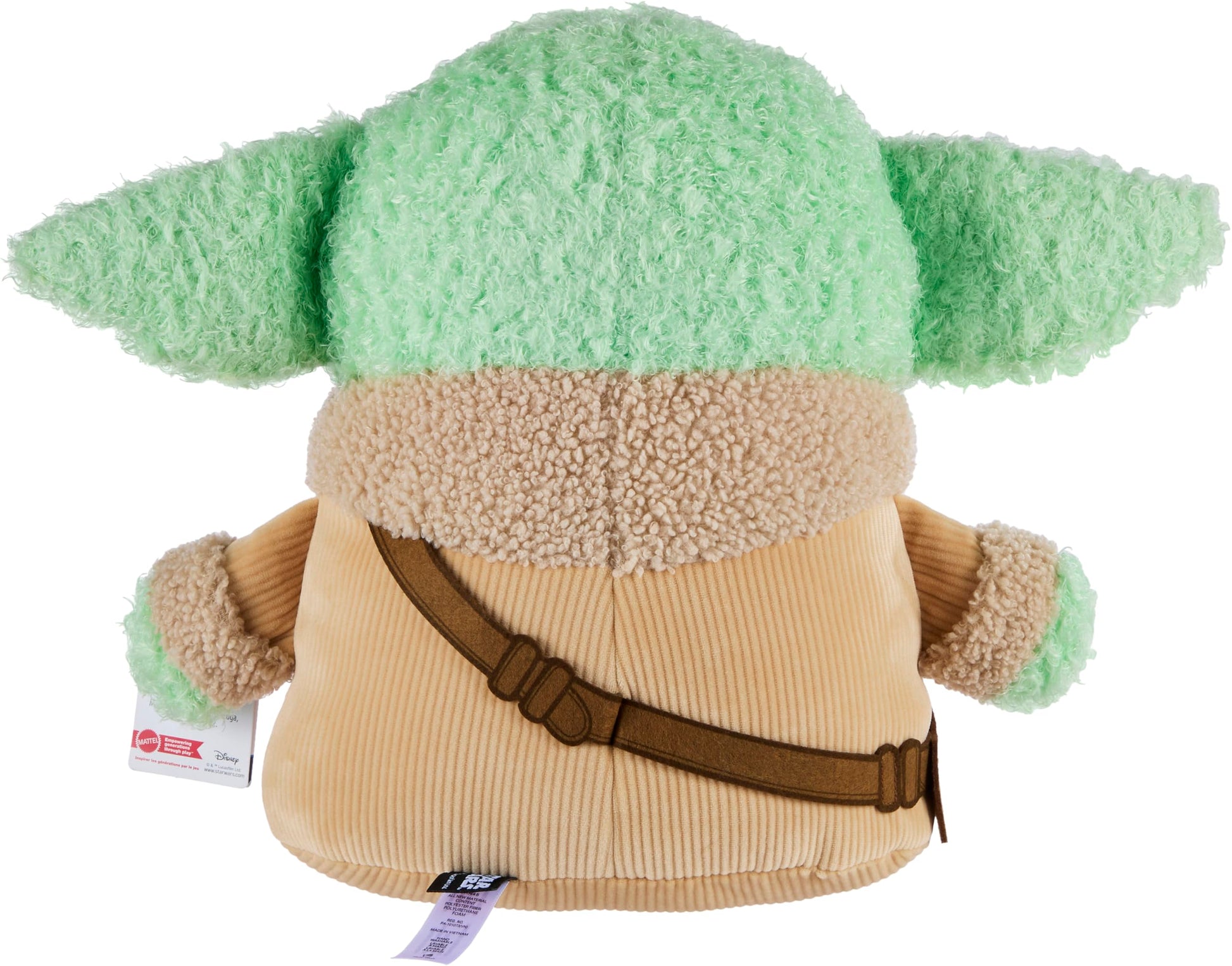 Mattel Star Wars the Mandalorian & Grogu Movie Grogu 12-inch Tall Plush with Embroidered Rondel Design on Chest Fuzzy Multi-Textured Soft Plush