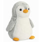 Aurora® Playful Pompom Penguin™ Stuffed Animal - Vibrant Companions for Warm Cuddles - Perfect for Adults, Kids, and Birthdays - Gray 11 Inches