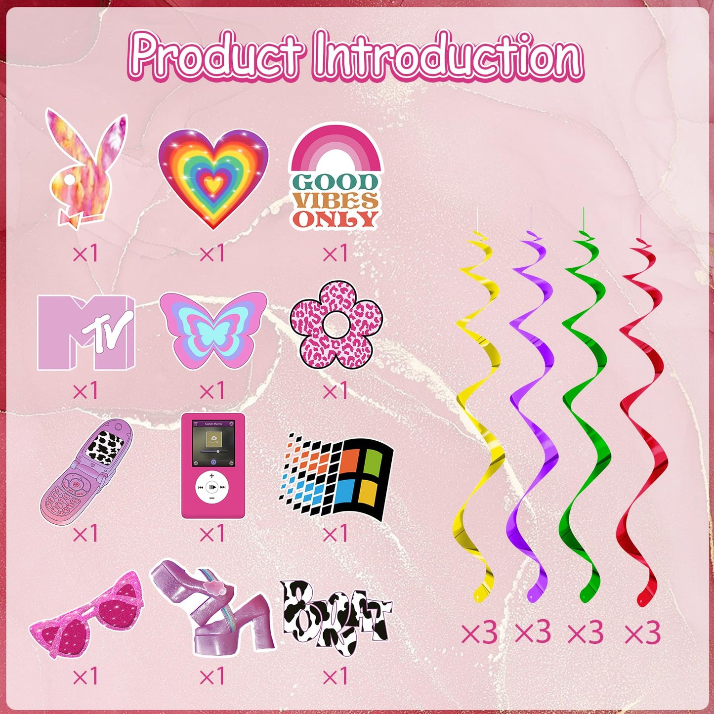 HSDSH Y2k Party Decorations for Birthday Female Bachelorette
