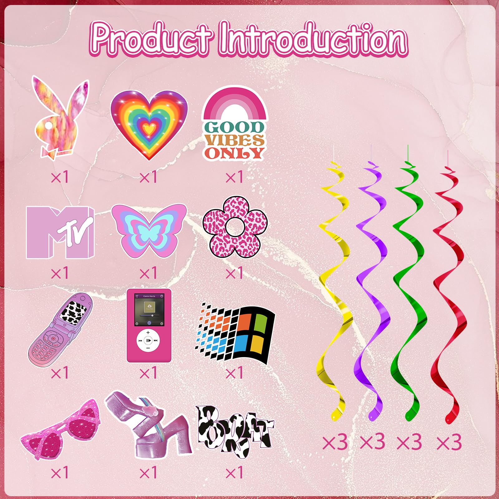 HSDSH Y2k Party Decorations for Birthday Female Bachelorette