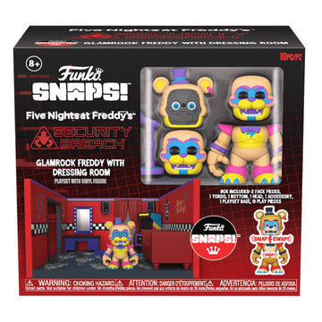 Funko Five Nights at Freddy's (FNAF) Snap: Glamrock Freddy with Dressing Room - Collectable Vinyl Figure - Gift Idea - Official Merchandise - for Kids