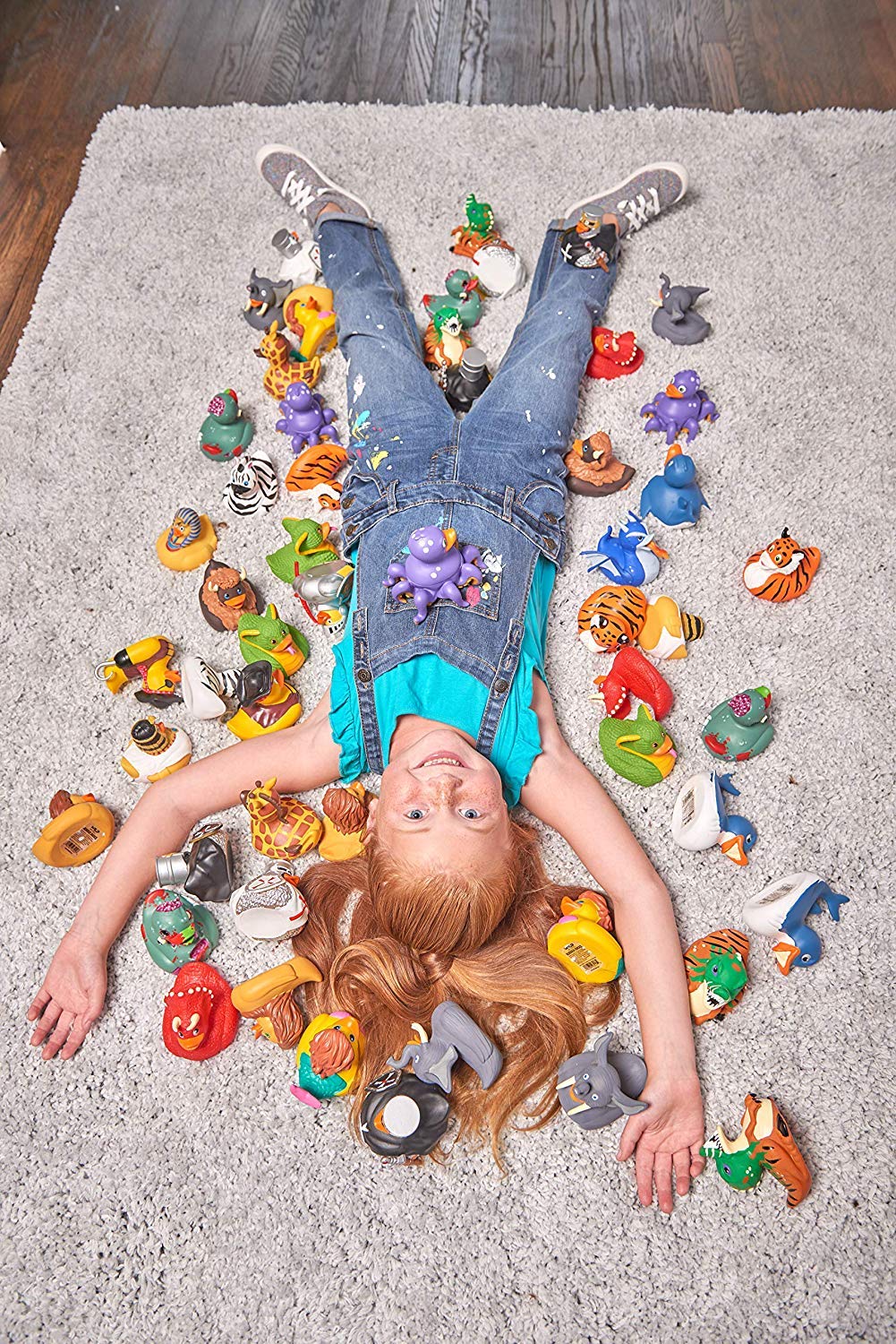 Wild Republic Rubber Duck Unicorn - 4"