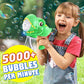 Yunaking Kids Bubble Gun 2 Pack, Dino Bubble Machine for Toddlers Toys Gift