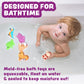 Tub Works® Rainforest™ Mold Free Bath Toys, 6 Pack | Sealed, No Hole Bath Toys Design Keeps Moisture Out | Soft, Squeezable & Float on Water |
