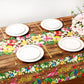 Tatuo 3 Pcs Hawaiian Tablecloths Tropical Luau Tiki Table Covers Summer Party Decoration Palm Leaves Plastic Rectangular Aloha Flower Tablecloth