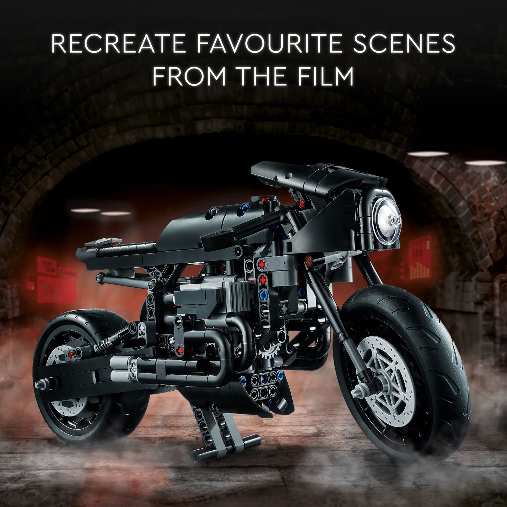 LEGO Technic The Batman - BATCYCLE Set 42155, Collectible Toy Motorcycle, Scale Model Building Kit of The Iconic Super Hero Bike from 2022 Movie