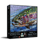 SUNSOUT INC - Stained Glass Rainbow Trout - 1000 pc Jigsaw Puzzle by Artist: Cynthie Fisher - Finished Size 23" x 28" - MPN# 70711