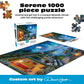 Buffalo Games Darrell Bush, Moonlight Lodge, 1000 Piece Puzzle for Adults