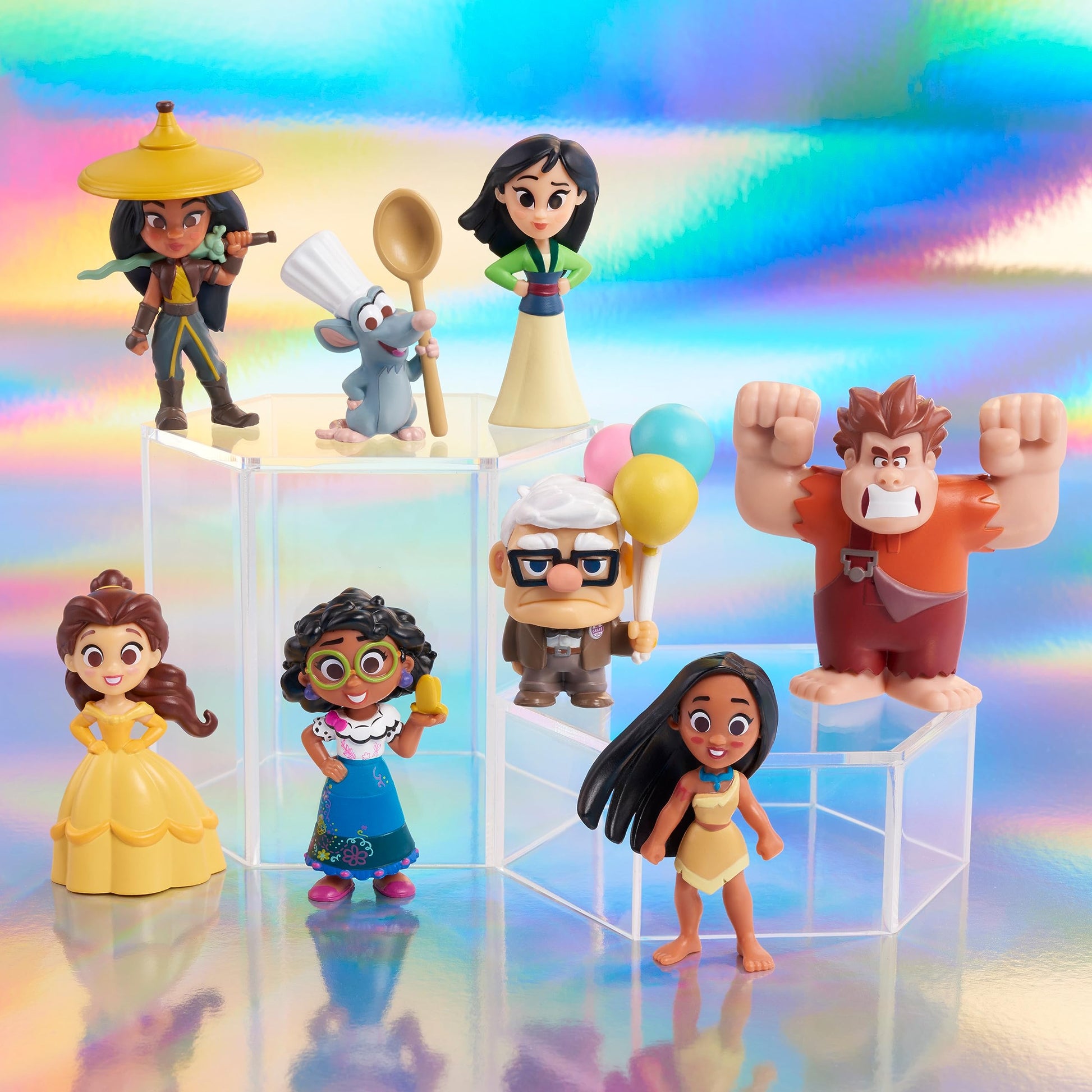 Disney100 Years of Defying Odds Celebration Collection Limited Edition 8-piece Figure Pack, Kids Toys for Ages 3 Up by Just Play