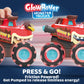 JOYIN 3 Pack Monster Truck Toy - Motion Activated Light Up Cars for Toddlers - Monster Glow Rover LED Wheels - Baby Boy Toys - Press and Go Dinosaur