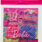 Barbie Clothes Set, Fashion & Accessory Pack for Barbie & Ken Dolls with 2 Complete Looks, Cherry-Inspired Theme