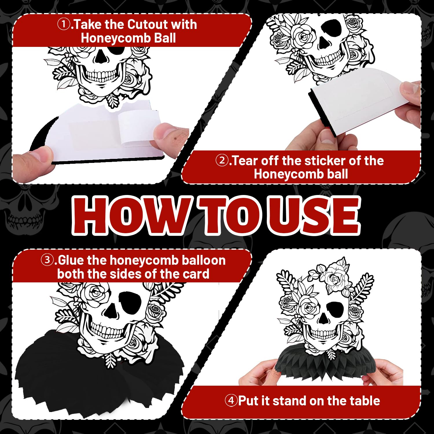 9Pcs Till Death Do Us Honeycomb Centerpieces, Bride or Die Halloween Bachelorette Party Decorations, Rip Single Life Centerpieces for Till Death Do Us