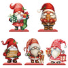 Christmas Table Decorations Gnomes Merry Christmas Sign Centerpiece Tabletop Wooden for Xmas Toppers for Holiday Party Supplies