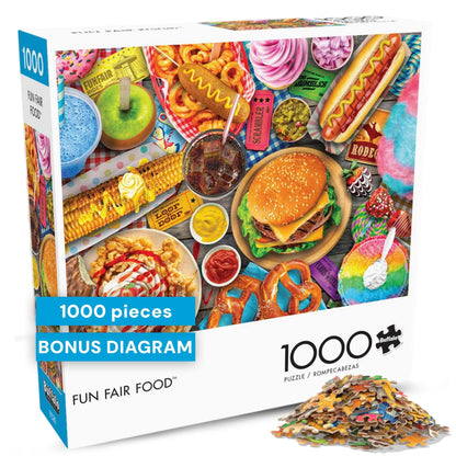 Buffalo Games - Fun Fair Food - 1000 Piece Jigsaw Puzzle for Adults