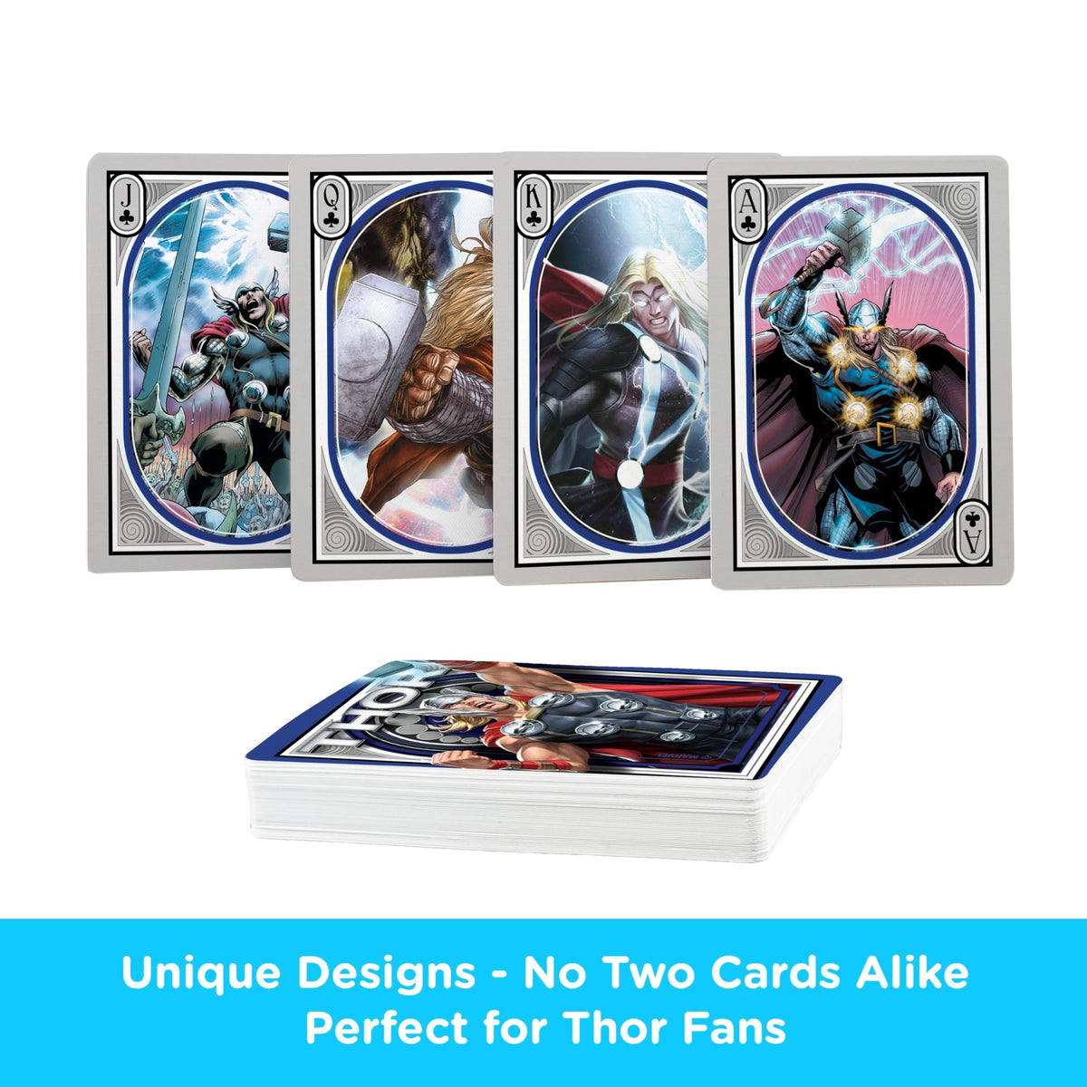 AQUARIUS - Marvel Thor Playing Cards, Blue, Black, Red