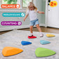 Kids Balance Stepping Stones (6 Pack), Non-Slip, Gross Motor Skills & Indoor/Outdoor Play, Jumping Stones Steps Stones, Obstacle Course Coordination