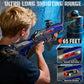 SOFITEN Automatic Toy Gun with Adjustable Scope, Electric Toy Sniper Rifle Foam Dart Blaster with Vest, Flashlight, Grip, Indoor Outdoor Shooting