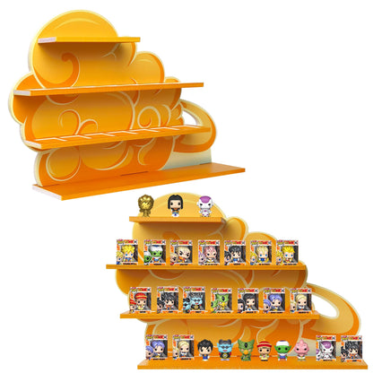 AUFGELD Flying Nimbus Display Shelf Compatible with Fnko Bitty DBZ Series, Organizing Racks for Bitty Pop, Wallmountable Kinto'un Bitty Shelf