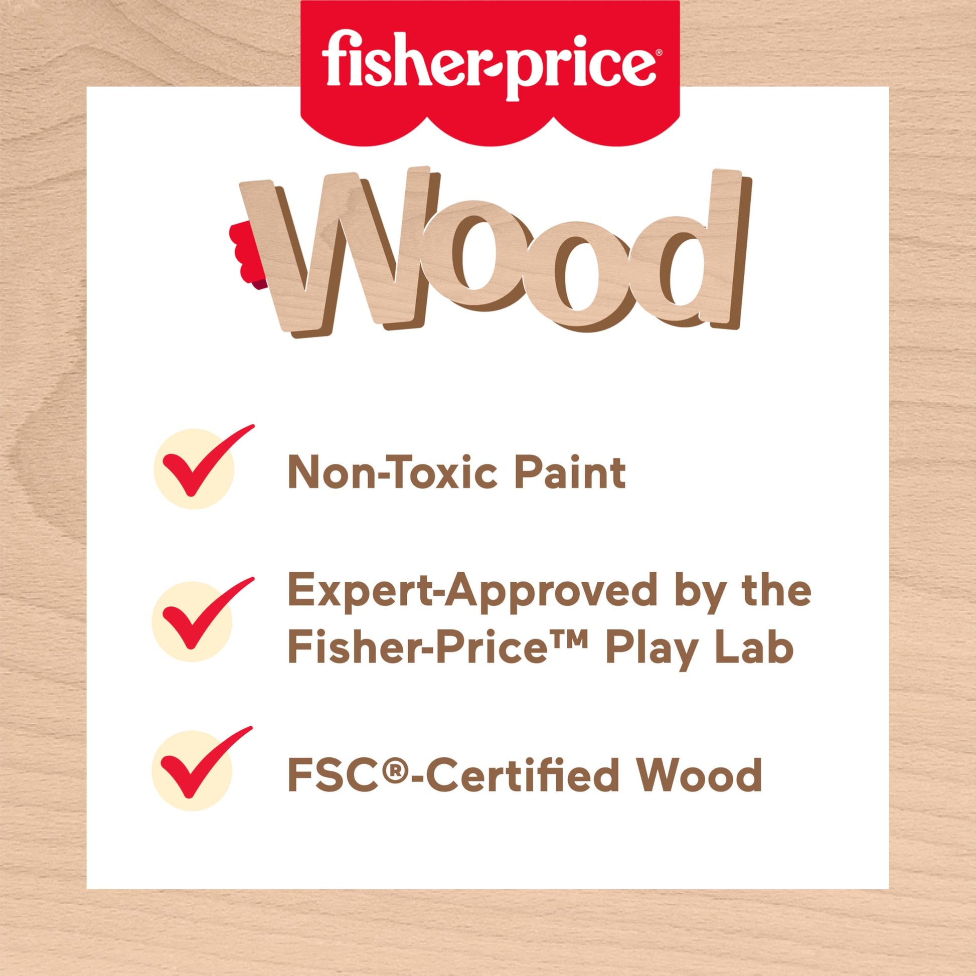 Fisher-Price Wood Toddler Toy Pull-Along Stacking Snail, Tiny Garden 6-Piece Wooden Activity for Motor Skill Development Kids Ages 18+ Months