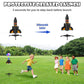 Ovaasy Rocket Launcher for Kids, 200 ft Self Launching Motorized Rocket Toy with LED and Safety Parachute Land, Outdoor Toys Cool Birthday for Boys