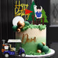 Golf Cake Toppers Golf Carts Clay Golf Figurine Cake Decorations with Green Gold Balls Red Flag Trees for Golf Sport Theme Birthday Supplies (01)