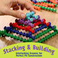 POPULAR PLAYTHINGS Playstix Construction Toy Set with Building Sticks for STEM and Classroom Use, for Kids Ages 4 and Up - 150 Piece Kit